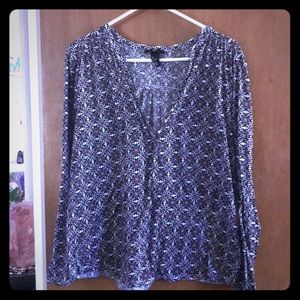 H&M boho print blouse